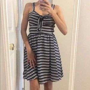NWT Striped Dress, Navy and White, Size 0/1